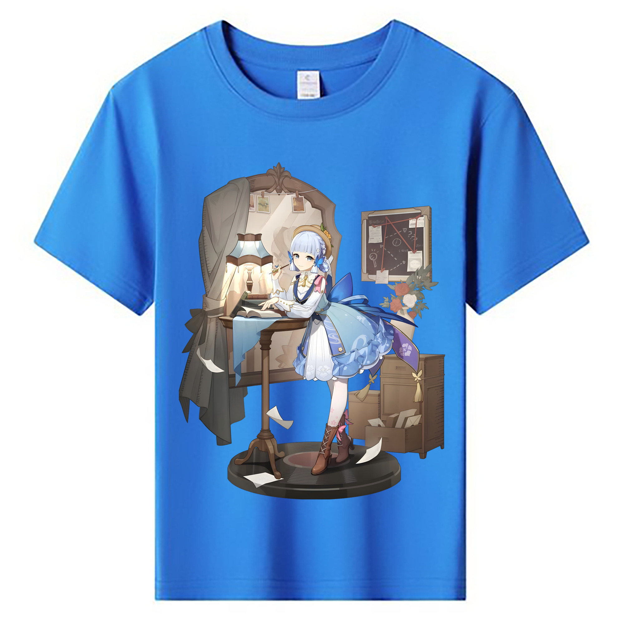 げんし神 神里綾華 神宮寺レン genshin Kamimiya Ren 綿100％キッズTシャツ（フロントプリント）